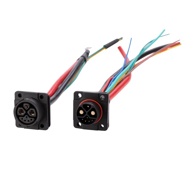 Energy Battery Storage Connector Socket Female Straight IP67